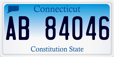 CT license plate AB84046