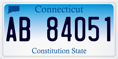 CT license plate AB84051