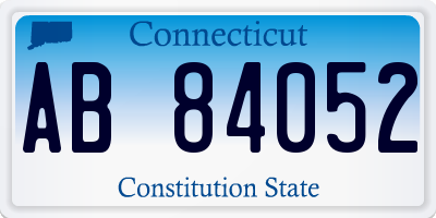 CT license plate AB84052