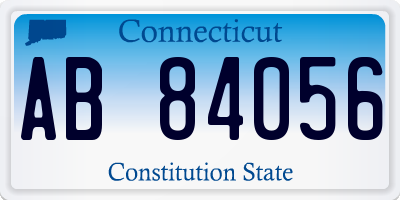 CT license plate AB84056