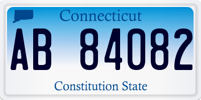 CT license plate AB84082