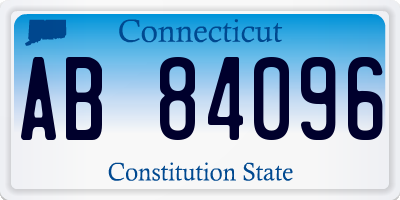 CT license plate AB84096