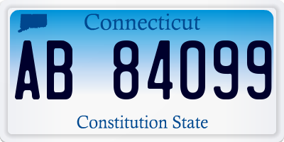 CT license plate AB84099