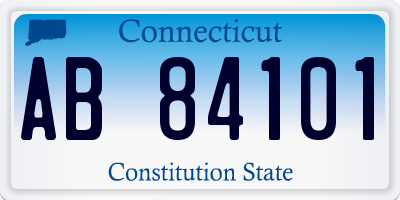 CT license plate AB84101