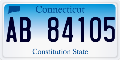 CT license plate AB84105