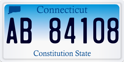 CT license plate AB84108