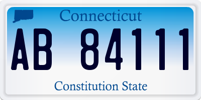 CT license plate AB84111