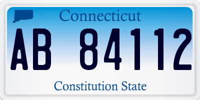 CT license plate AB84112