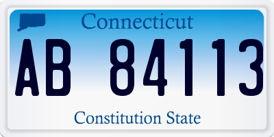 CT license plate AB84113