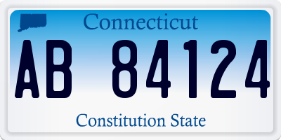 CT license plate AB84124