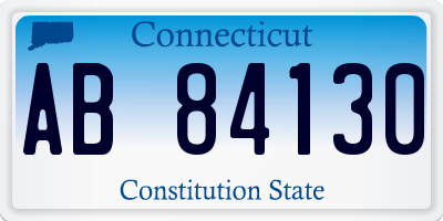 CT license plate AB84130