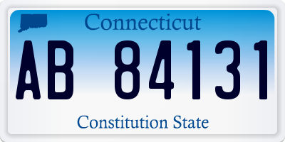 CT license plate AB84131