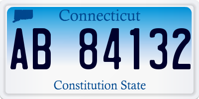 CT license plate AB84132