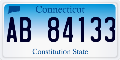 CT license plate AB84133