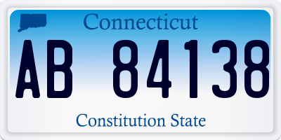 CT license plate AB84138