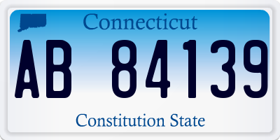 CT license plate AB84139