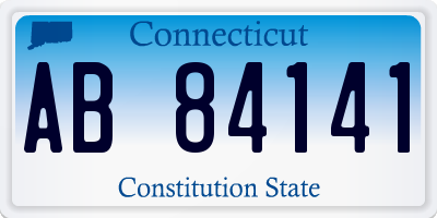 CT license plate AB84141