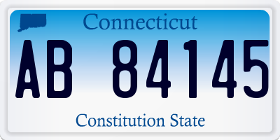 CT license plate AB84145