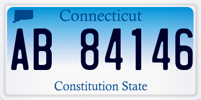 CT license plate AB84146