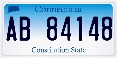 CT license plate AB84148