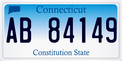 CT license plate AB84149