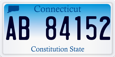 CT license plate AB84152