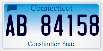 CT license plate AB84158