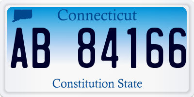 CT license plate AB84166