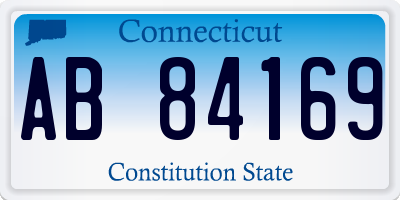 CT license plate AB84169