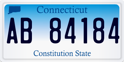 CT license plate AB84184