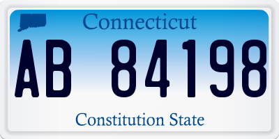 CT license plate AB84198