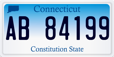 CT license plate AB84199