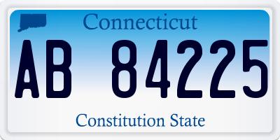 CT license plate AB84225