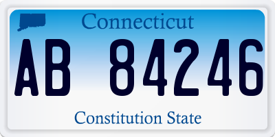 CT license plate AB84246
