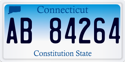 CT license plate AB84264