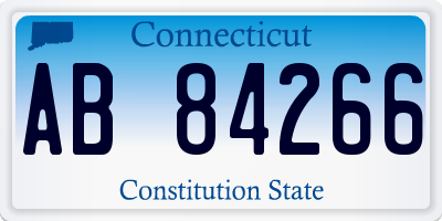 CT license plate AB84266