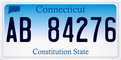 CT license plate AB84276