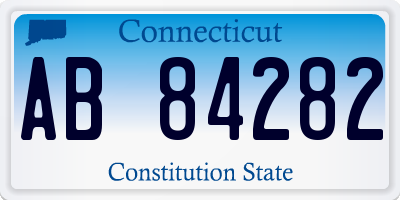 CT license plate AB84282