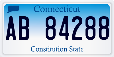 CT license plate AB84288