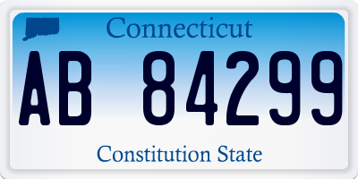 CT license plate AB84299