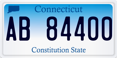 CT license plate AB84400