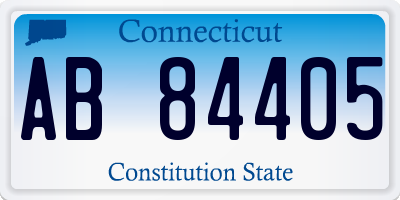 CT license plate AB84405