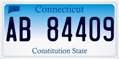 CT license plate AB84409