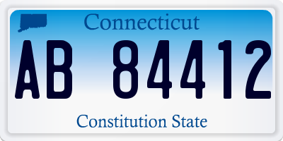CT license plate AB84412