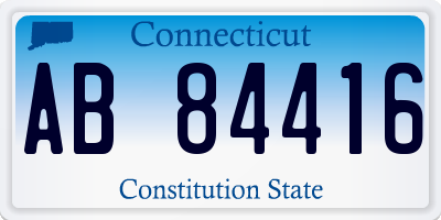 CT license plate AB84416