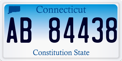 CT license plate AB84438