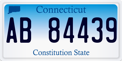 CT license plate AB84439