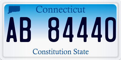 CT license plate AB84440