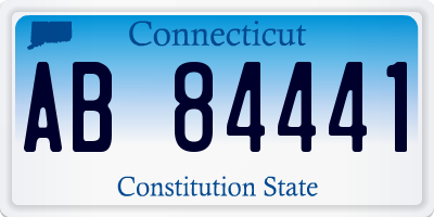 CT license plate AB84441