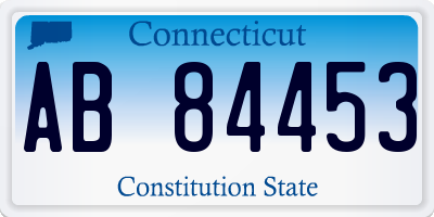 CT license plate AB84453
